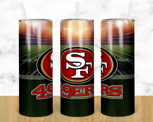 SF  - 20oz or 30oz Skinny Tumblers w/ Lid and Metal Straw