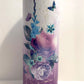 Mothers poem with purple  - 20oz or 30oz Skinny Tumblers w/ Lid and Metal Straw