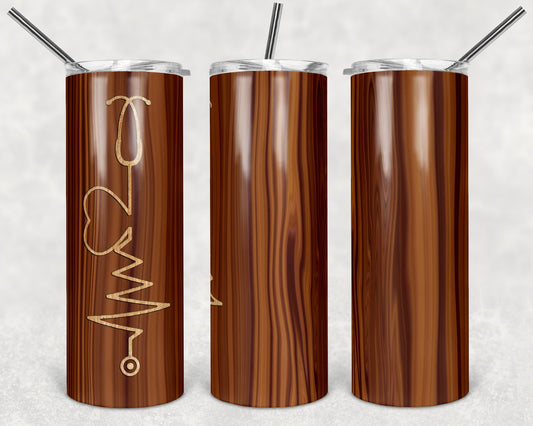 Nurse - 20oz or 30oz Skinny Tumblers w/ Lid and Metal Straw