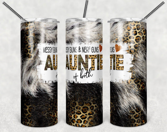 Aunt Cheetah - 20oz or 30oz Skinny Tumblers w/ Lid and Metal Straw