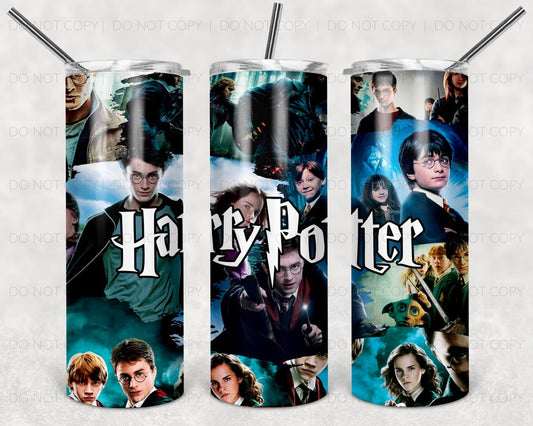 Harry Potter TV - 20 oz or 30oz Skinny Tumblers w/ Lid and Metal Straw