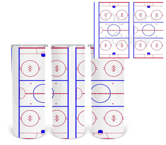 Air Hockey- 20oz or 30oz Skinny Tumblers w/ Lid and Metal Straw