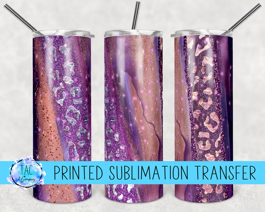 Pink and Purple Milky way Glitter -Sublimation Print (This Is Not A Digital File