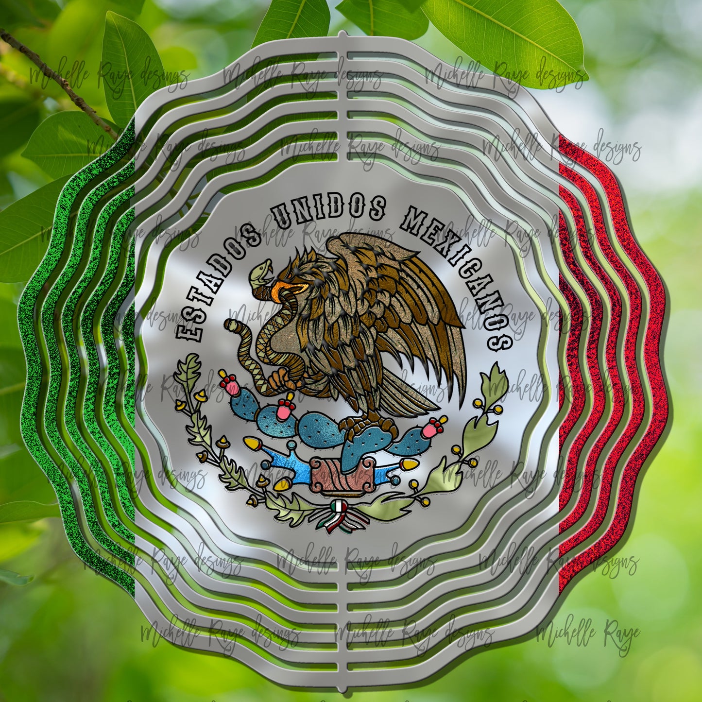 10 inch Wind Spinners - Mexican Flag