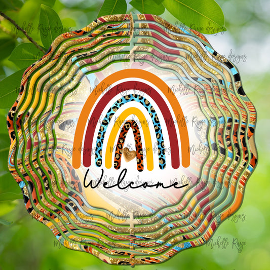 10 inch Wind Spinners- Rainbow Fall
