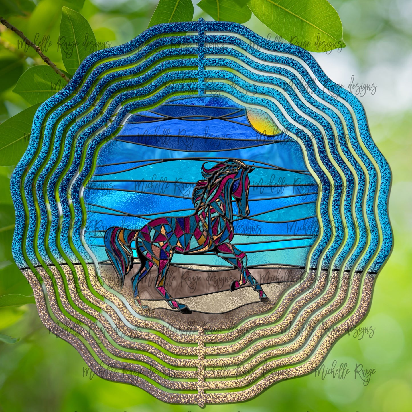 10 inch Wind Spinners- Horse