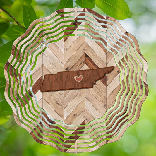 10 inch Wind Spinners-Wood Tennessee